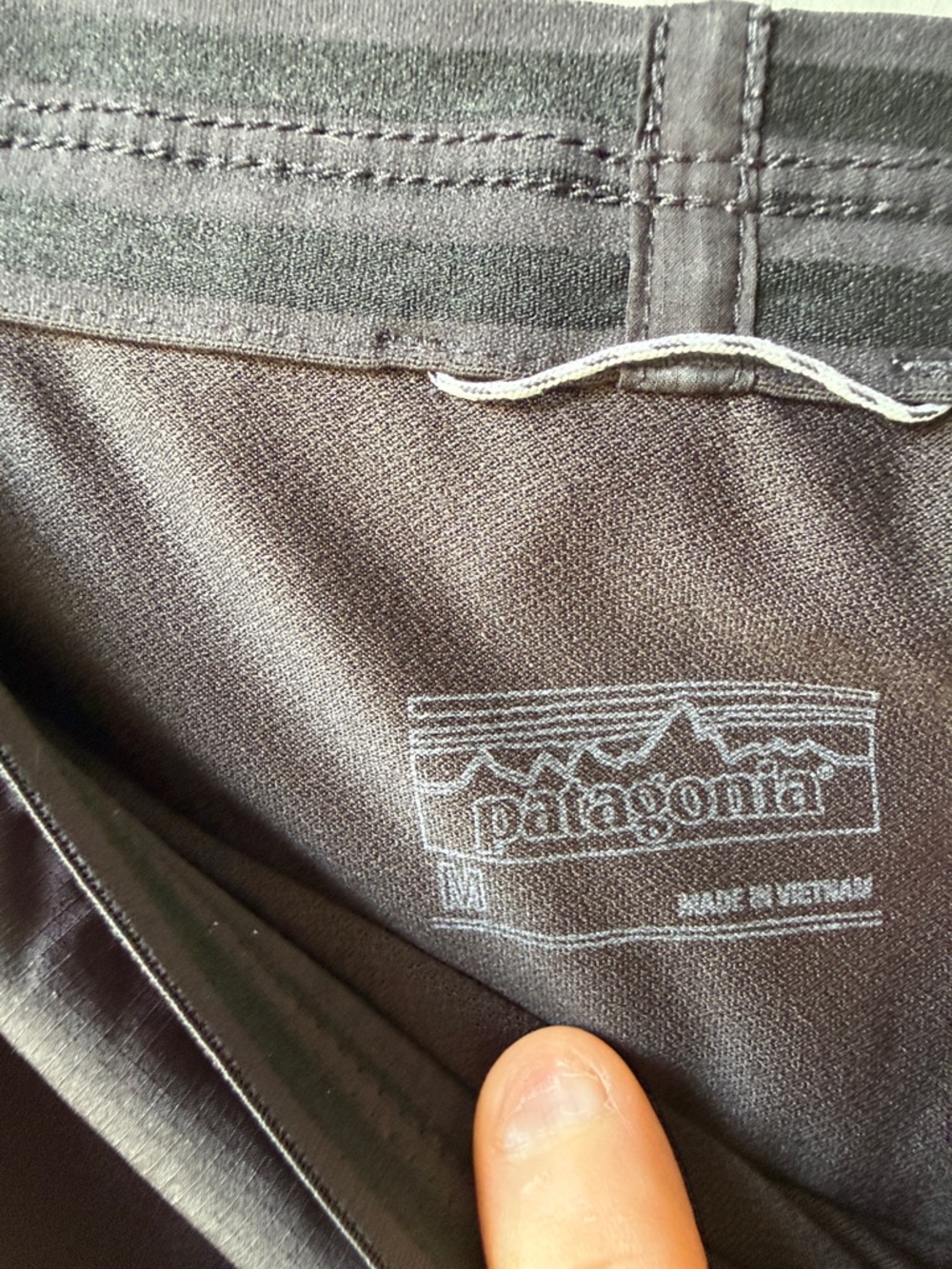 Patagonia Black Women's Athletic Shorts with Split Hem - Picture 2 of 4